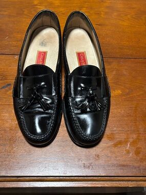 Cole Haan Men’s Pinch Tassel Black Leather Loafers Size 14 M